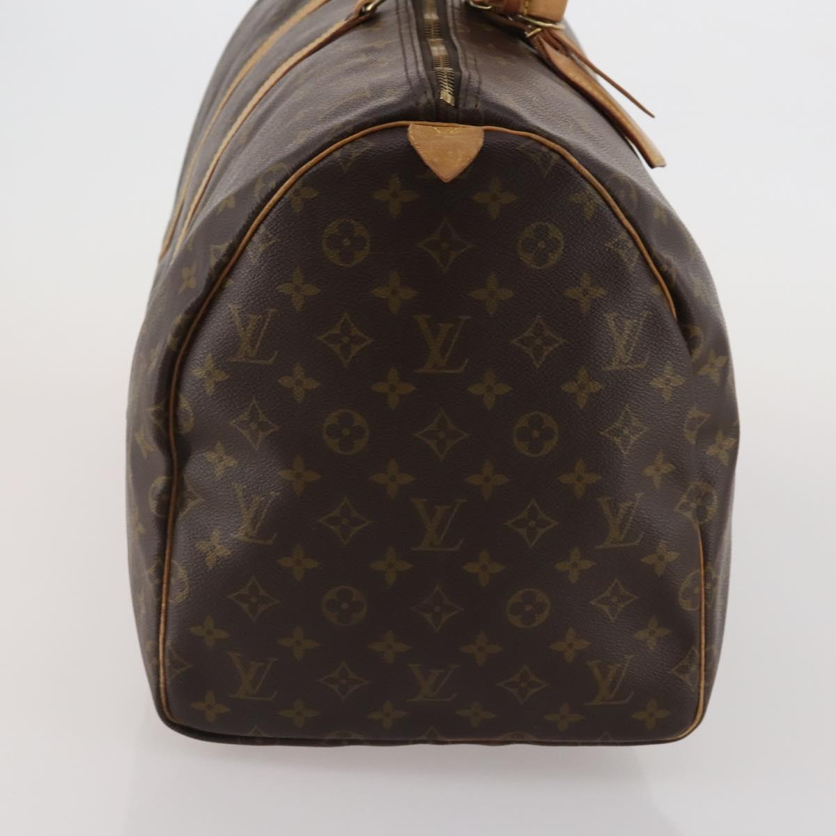 LOUIS VUITTON Monogram Keepall 55 Boston Bag M41424 LV Auth 188507