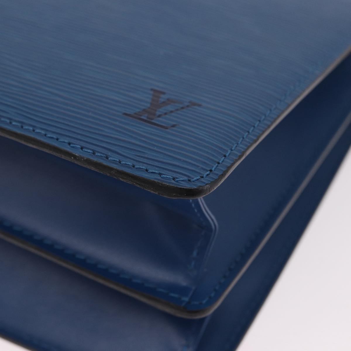 LOUIS VUITTON Epi Capuchin Shoulder Bag Blue M52345 LV Auth 188508