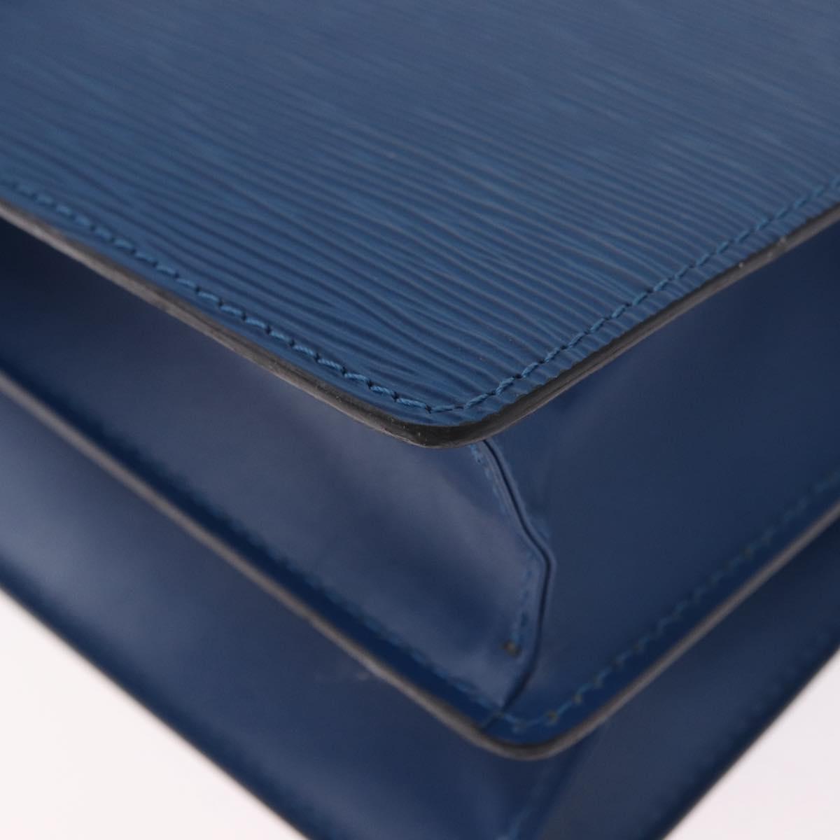 LOUIS VUITTON Epi Capuchin Shoulder Bag Blue M52345 LV Auth 188508