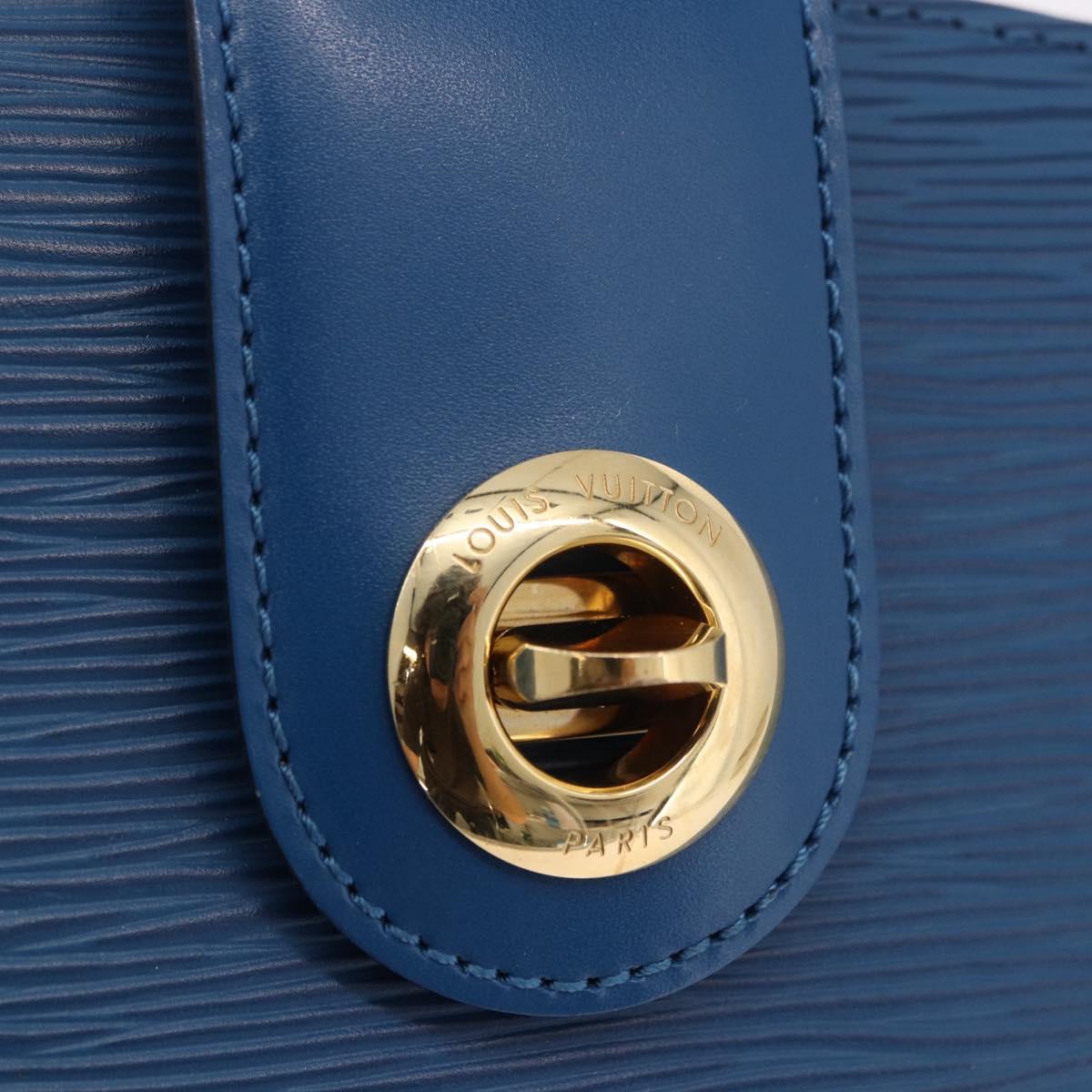 LOUIS VUITTON Epi Capuchin Shoulder Bag Blue M52345 LV Auth 188508