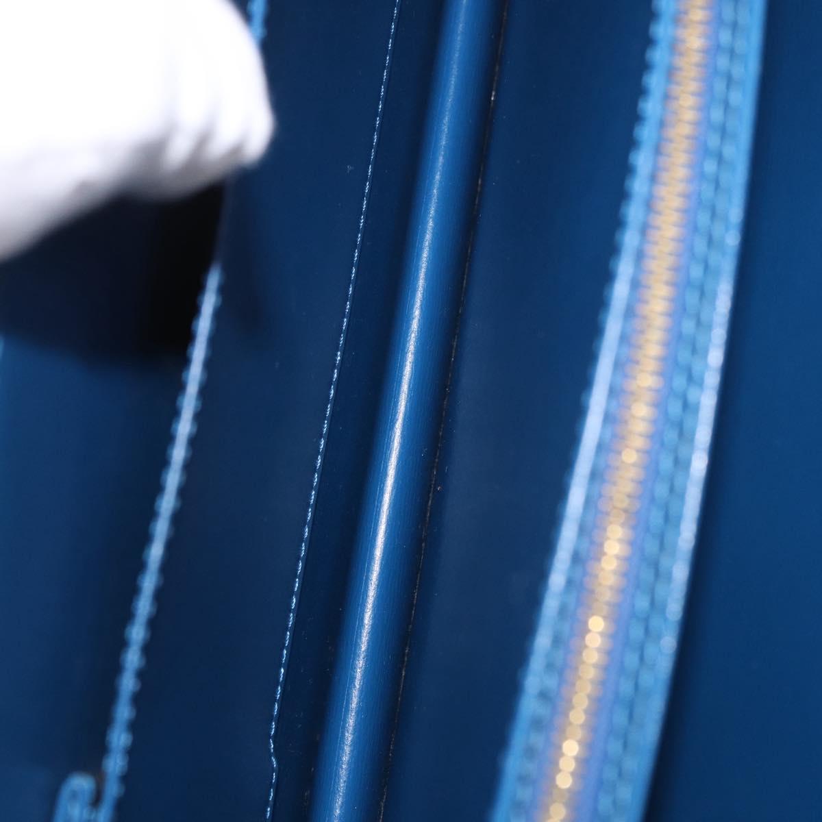 LOUIS VUITTON Epi Capuchin Shoulder Bag Blue M52345 LV Auth 188508