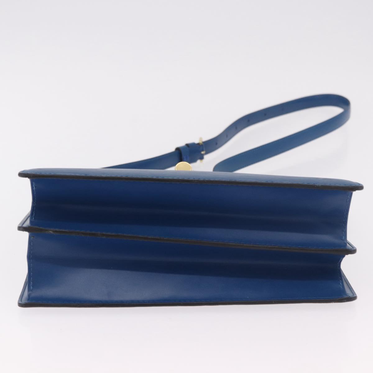 LOUIS VUITTON Epi Capuchin Shoulder Bag Blue M52345 LV Auth 188508