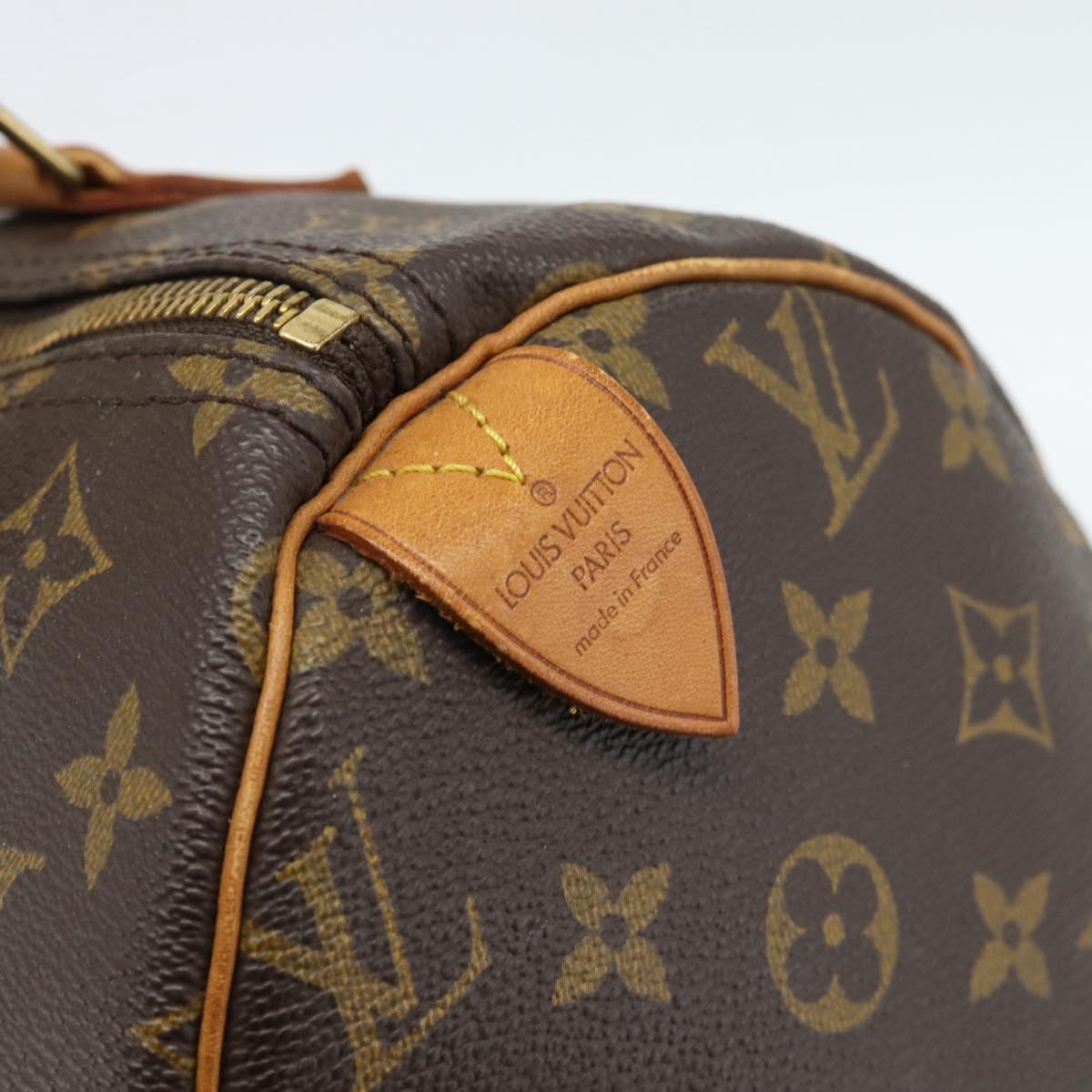 LOUIS VUITTON Monogram Speedy 30 Hand Bag M41526 LV Auth 188509A
