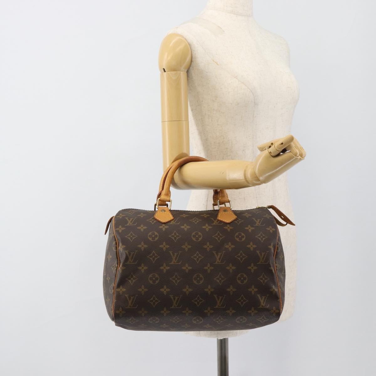 LOUIS VUITTON Monogram Speedy 30 Hand Bag M41526 LV Auth 188509A