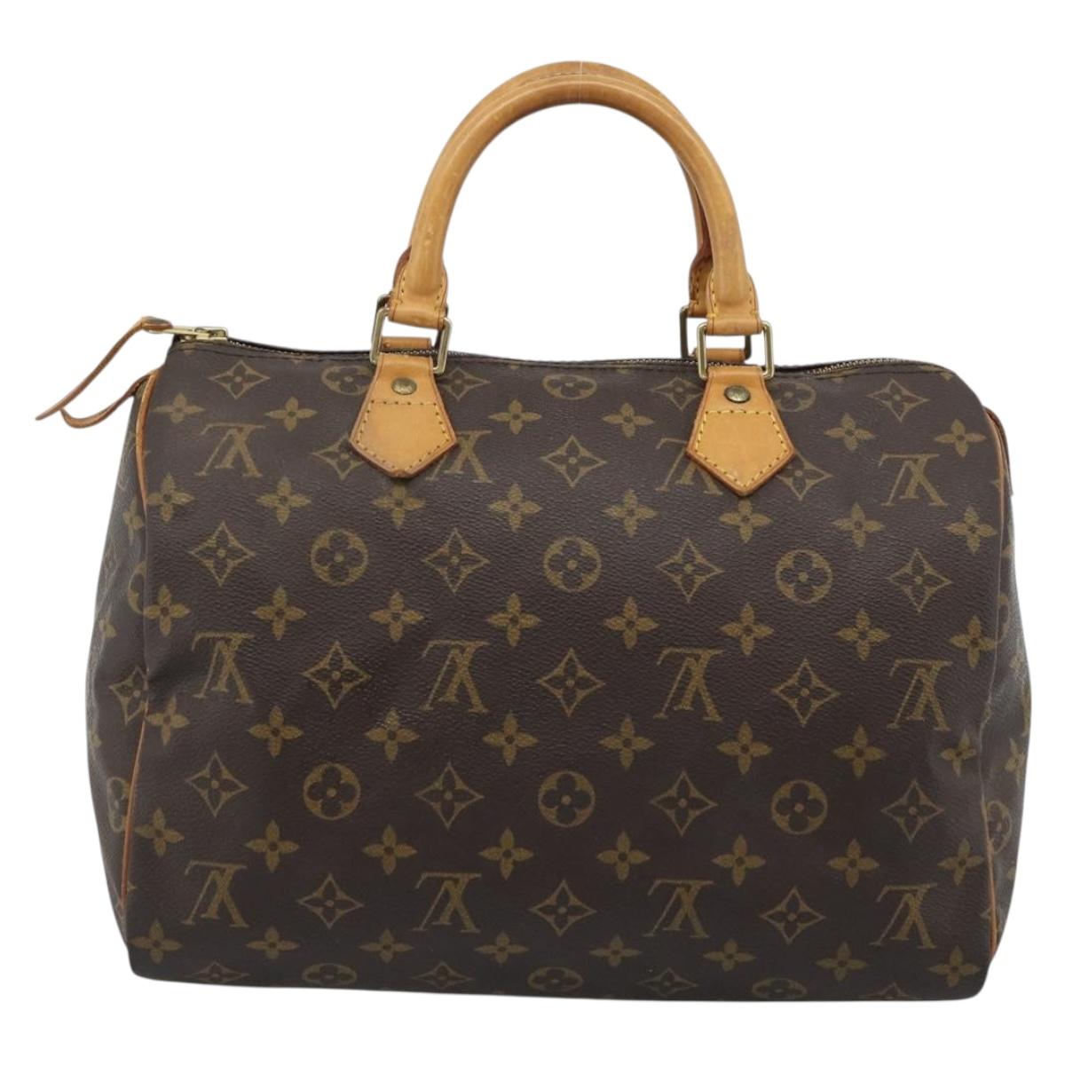 LOUIS VUITTON Monogram Speedy 30 Hand Bag M41526 LV Auth 188509A