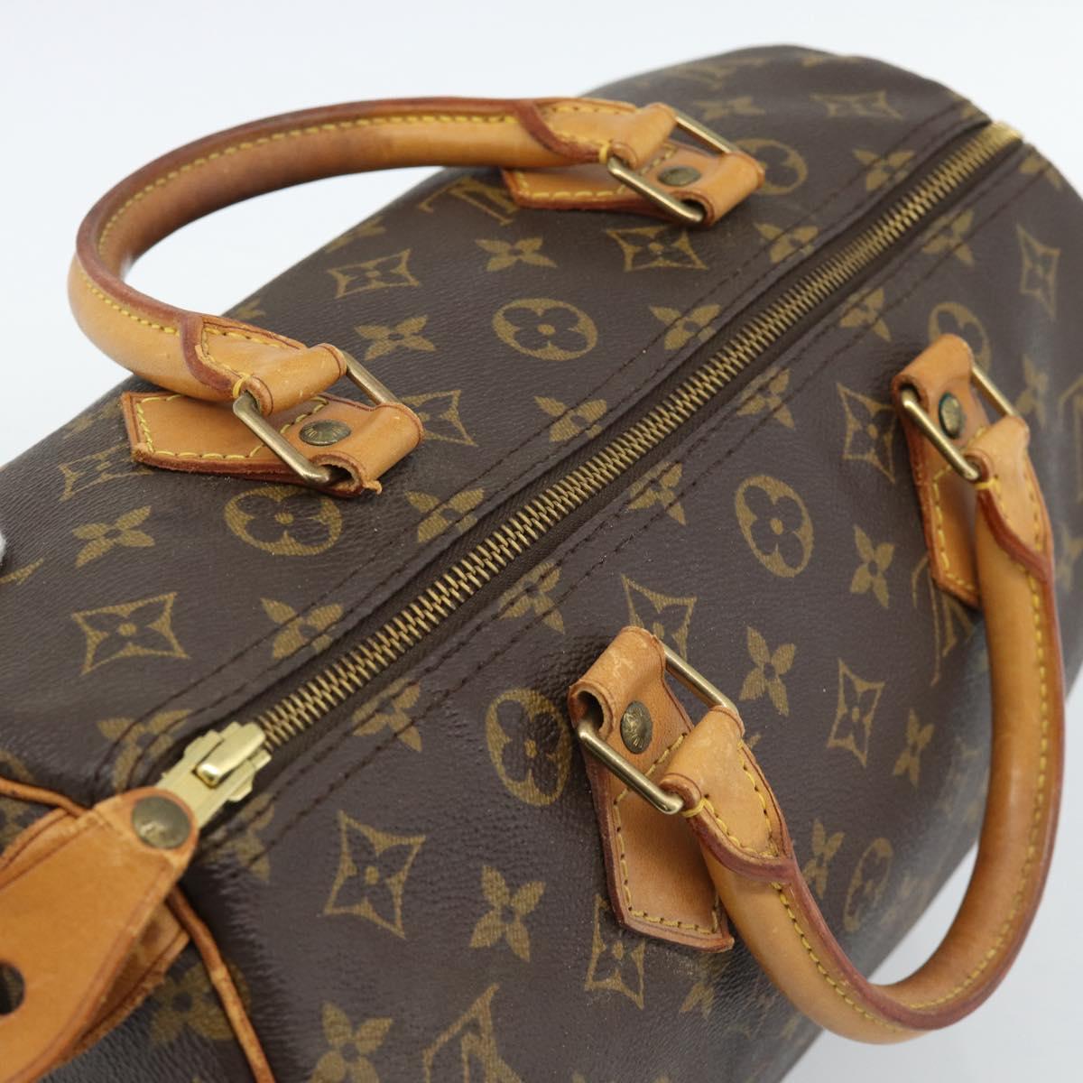 LOUIS VUITTON Monogram Speedy 30 Hand Bag M41526 LV Auth 188509A