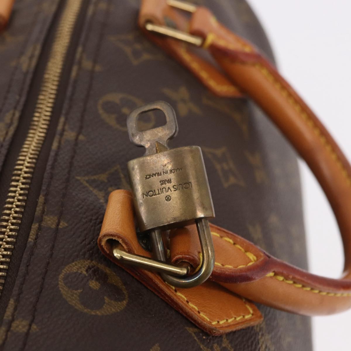 LOUIS VUITTON Monogram Speedy 30 Hand Bag M41526 LV Auth 188510SAV