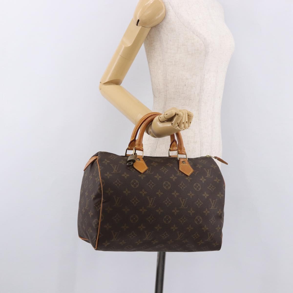 LOUIS VUITTON Monogram Speedy 30 Hand Bag M41526 LV Auth 188510SAV