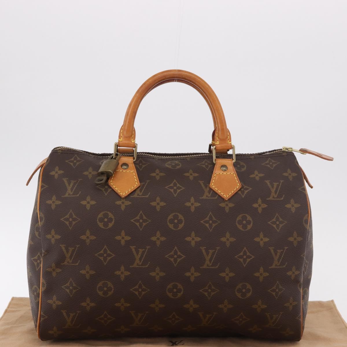 LOUIS VUITTON Monogram Speedy 30 Hand Bag M41526 LV Auth 188510SAV