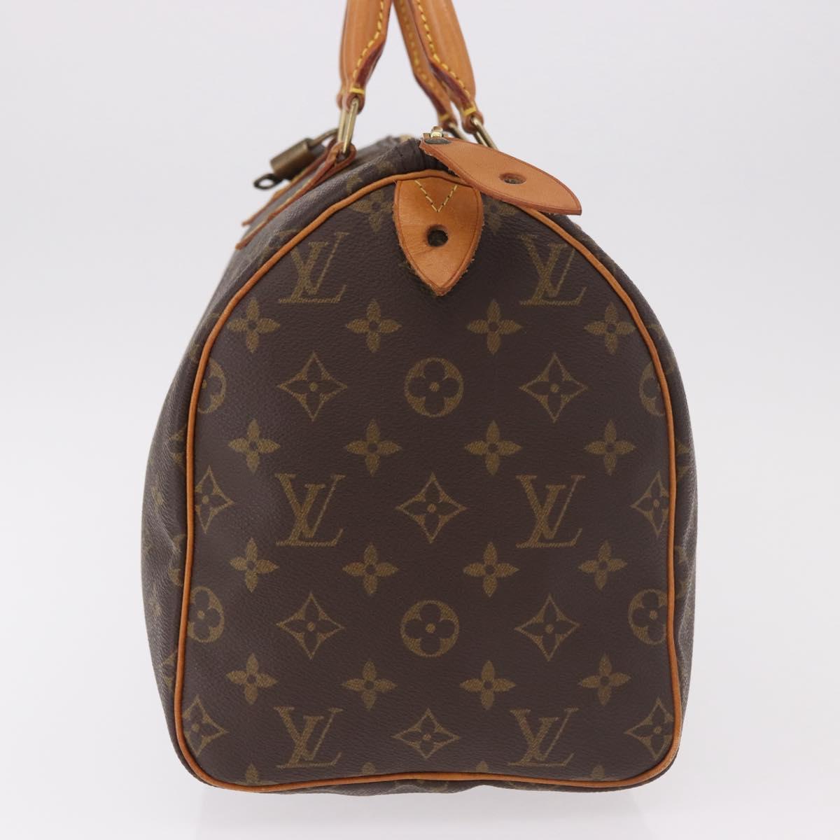 LOUIS VUITTON Monogram Speedy 30 Hand Bag M41526 LV Auth 188510SAV
