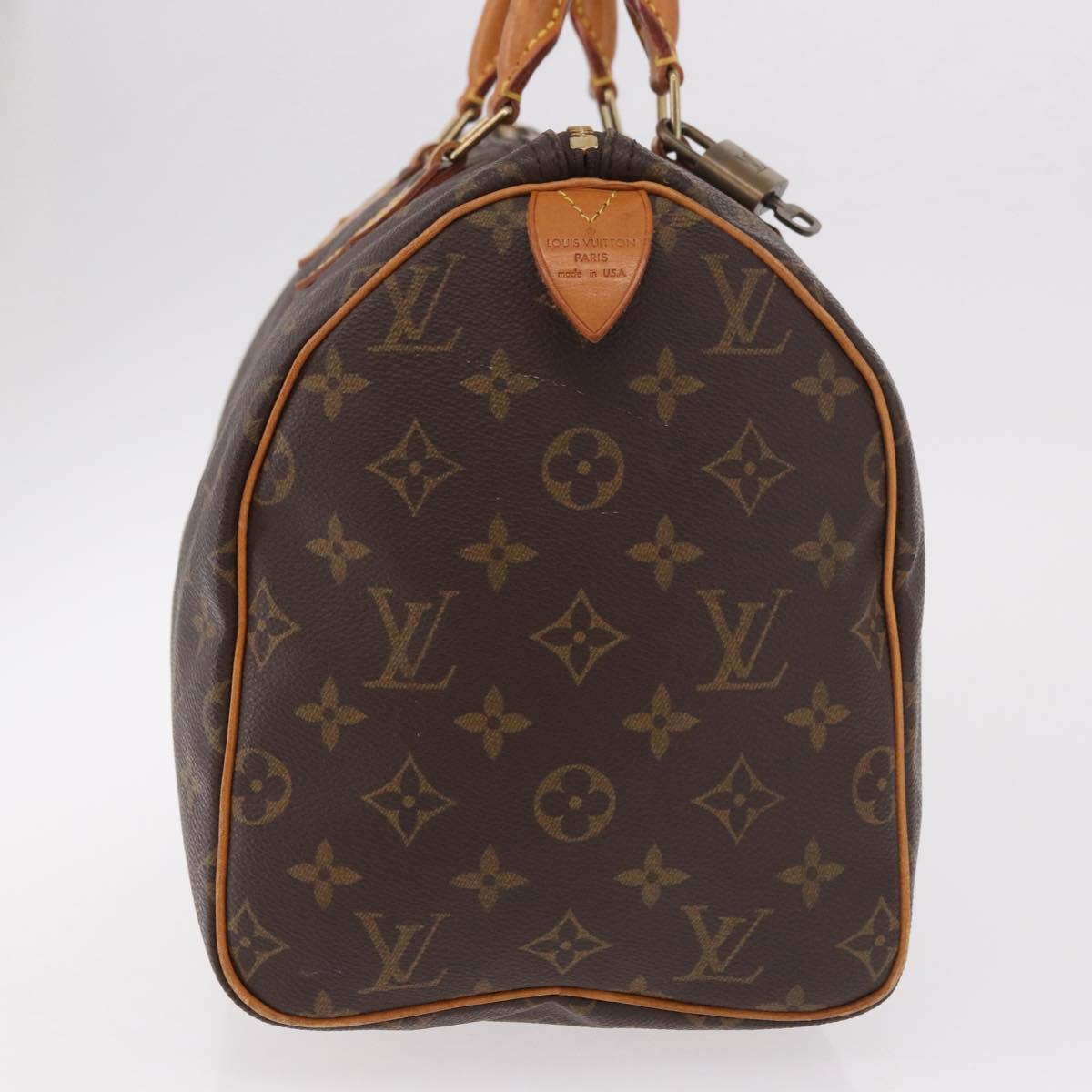 LOUIS VUITTON Monogram Speedy 30 Hand Bag M41526 LV Auth 188510SAV