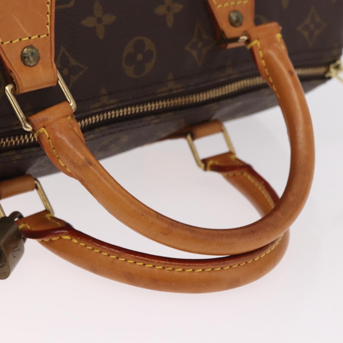 LOUIS VUITTON Monogram Speedy 30 Hand Bag M41526 LV Auth 188510SAV