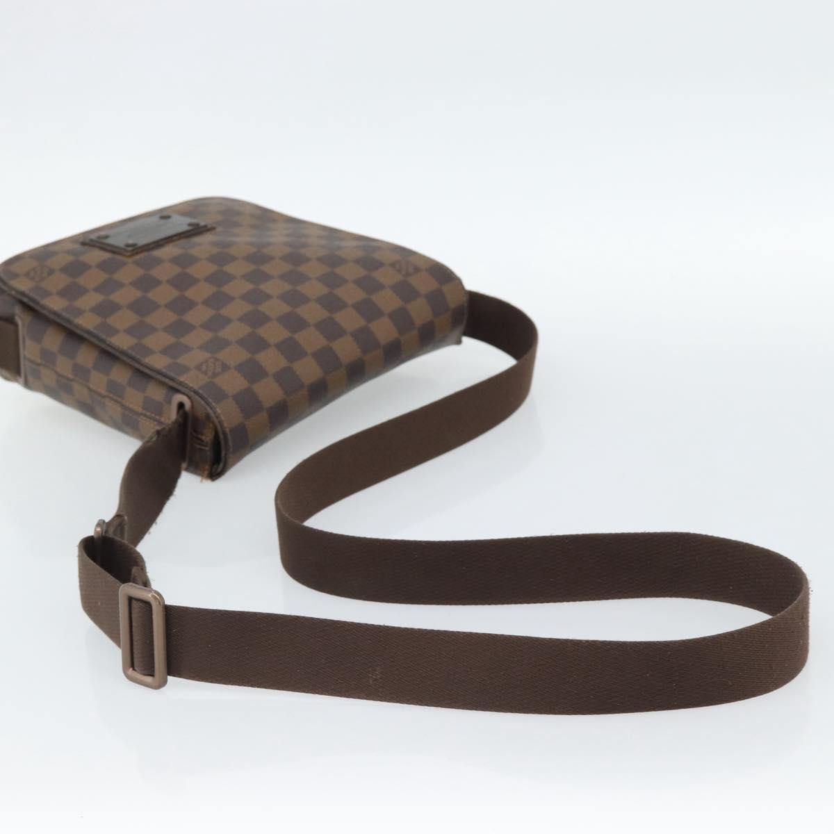 LOUIS VUITTON Damier Ebene Brooklyn PM Shoulder Bag N51210 LV Auth 188513