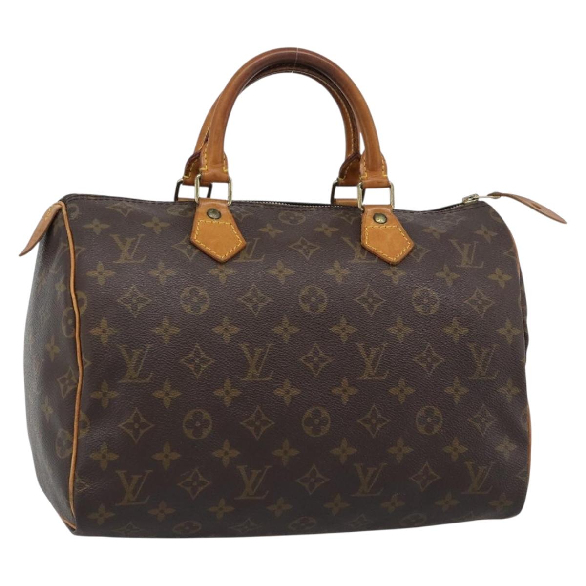 LOUIS VUITTON Monogram Speedy 30 Hand Bag M41526 LV Auth 188516A