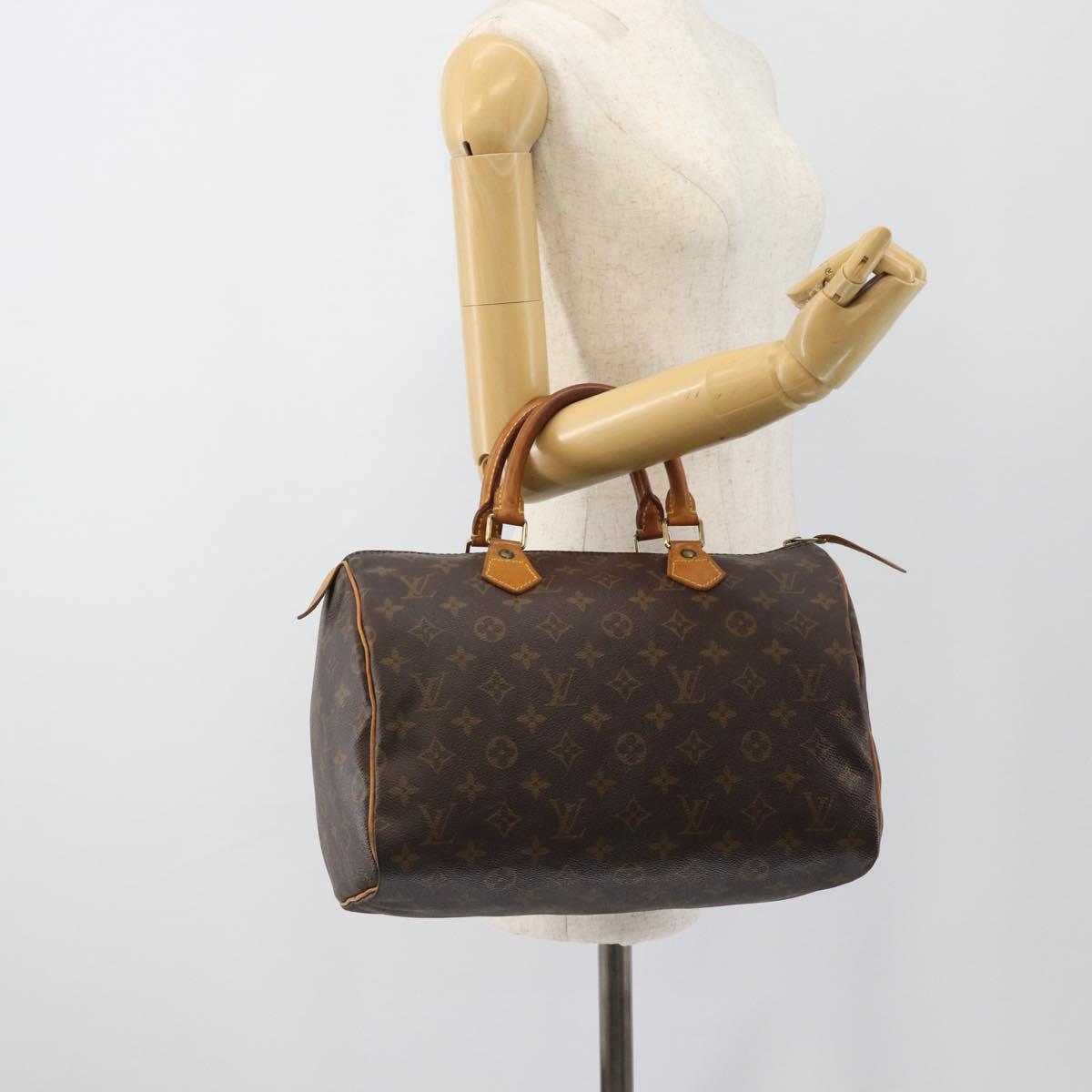 LOUIS VUITTON Monogram Speedy 30 Hand Bag M41526 LV Auth 188516A