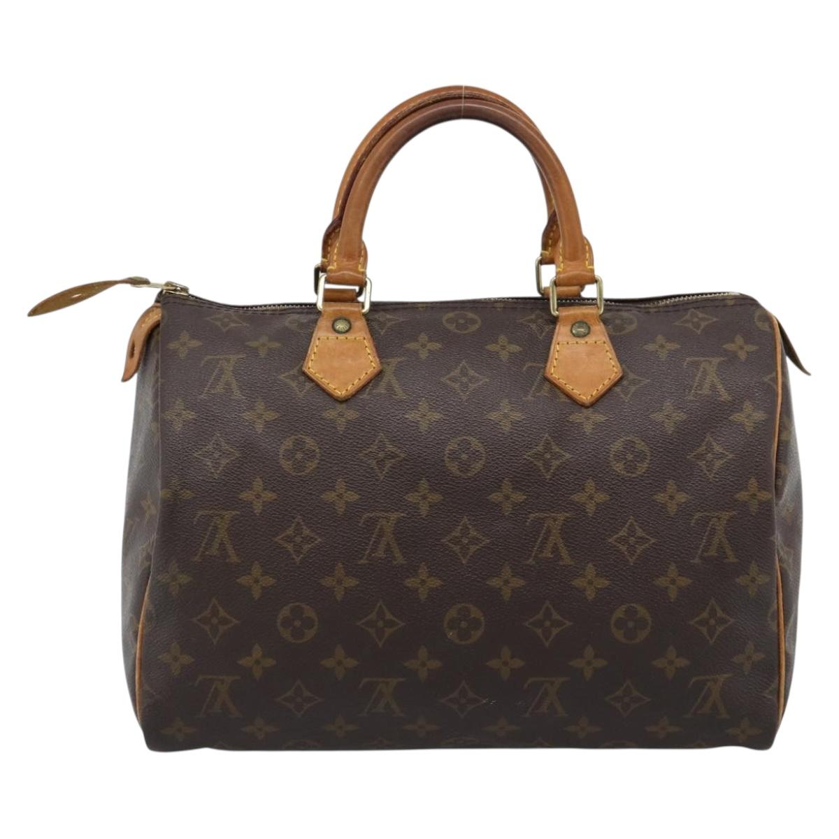LOUIS VUITTON Monogram Speedy 30 Hand Bag M41526 LV Auth 188516A