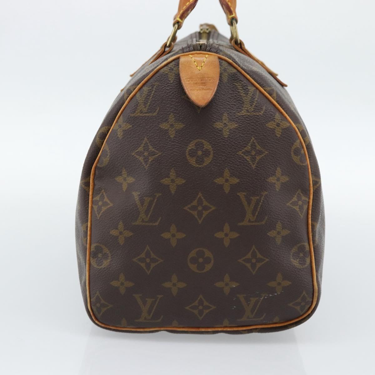 LOUIS VUITTON Monogram Speedy 30 Hand Bag M41526 LV Auth 188516A
