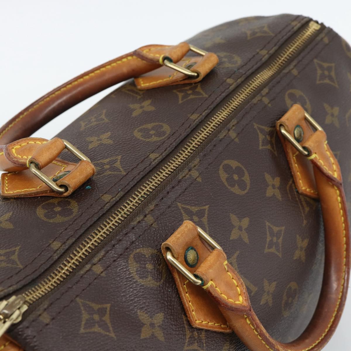 LOUIS VUITTON Monogram Speedy 30 Hand Bag M41526 LV Auth 188516A
