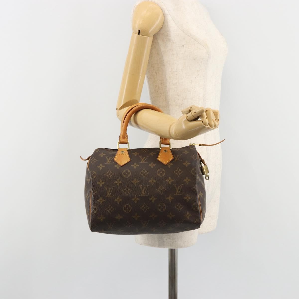LOUIS VUITTON Monogram Speedy 25 Hand Bag M41528 LV Auth 188517SAV