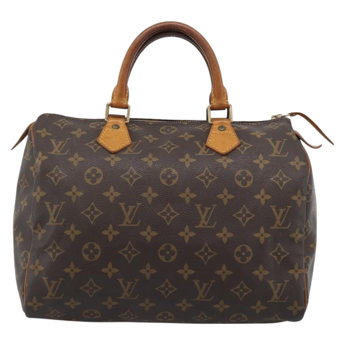 LOUIS VUITTON Monogram Speedy 30 Hand Bag M41526 LV Auth 188523A