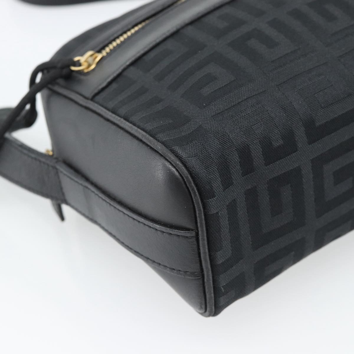 GIVENCHY Shoulder Bag Canvas Black Auth 188526