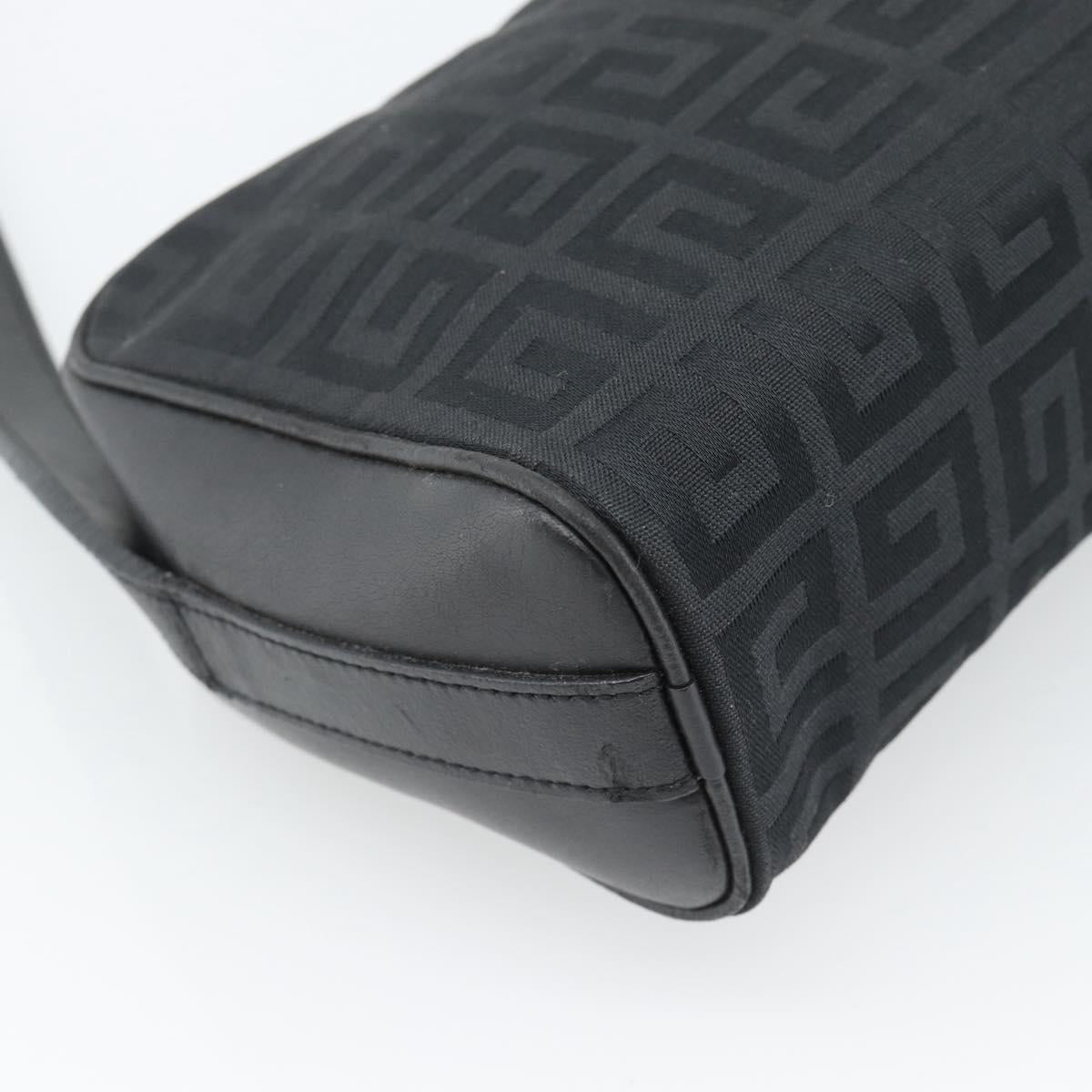 GIVENCHY Shoulder Bag Canvas Black Auth 188526