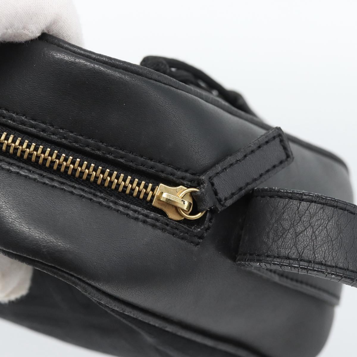 GIVENCHY Shoulder Bag Canvas Black Auth 188526