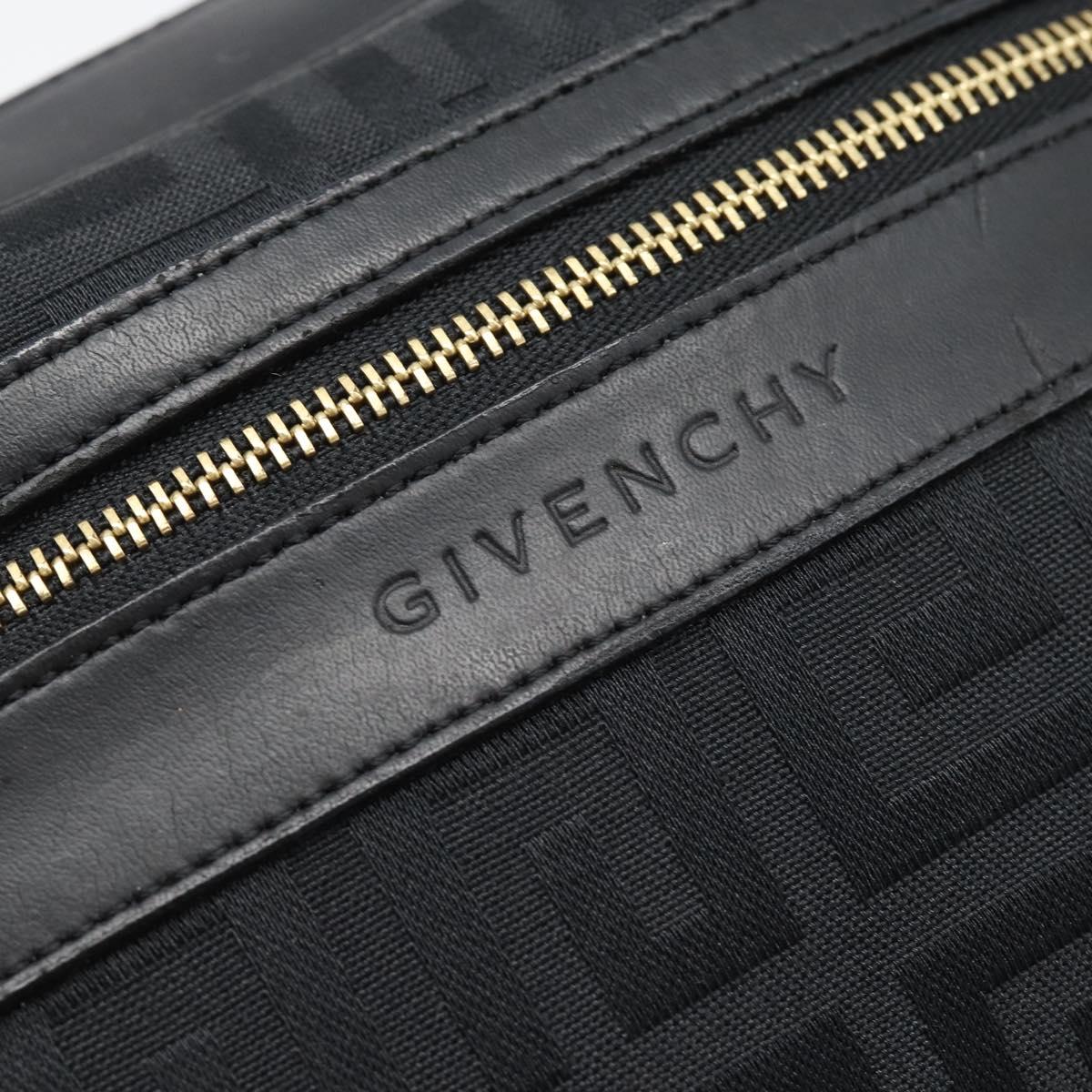 GIVENCHY Shoulder Bag Canvas Black Auth 188526