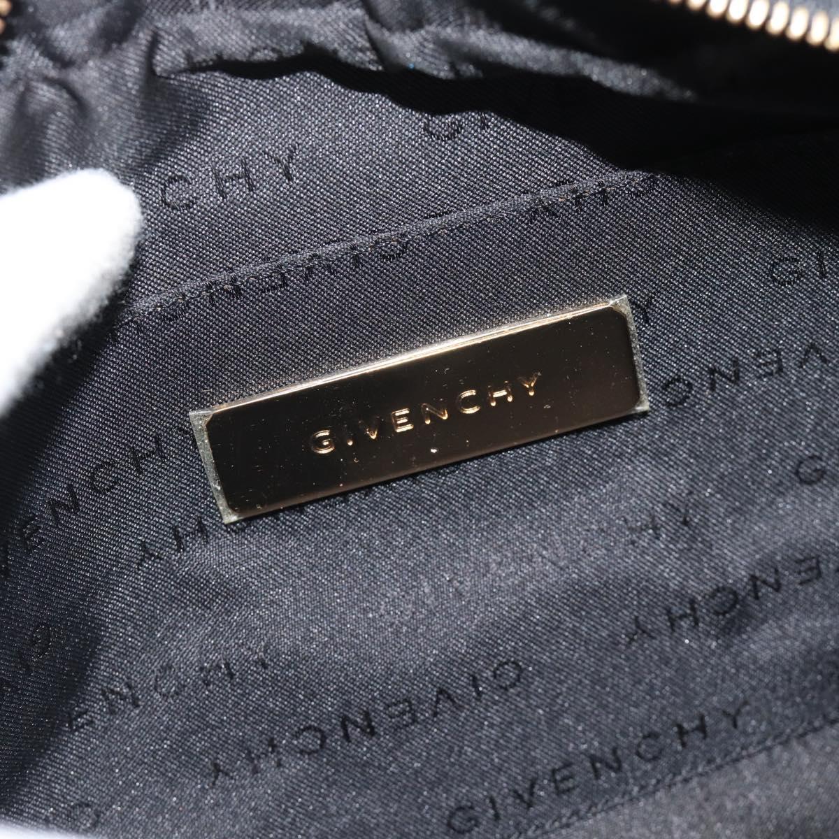 GIVENCHY Shoulder Bag Canvas Black Auth 188526