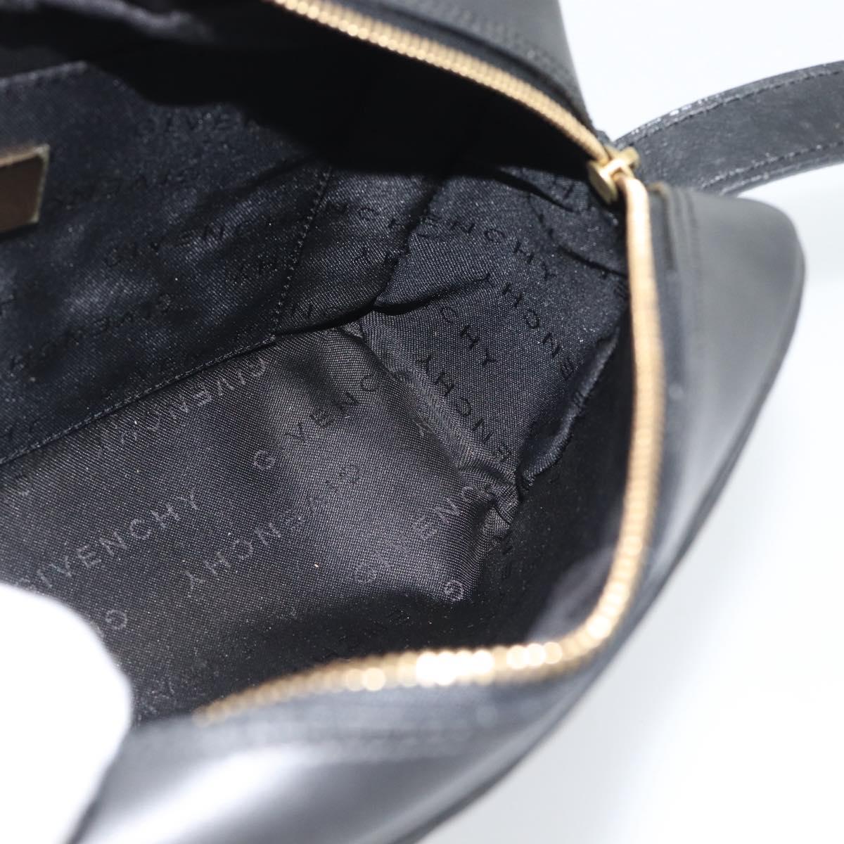 GIVENCHY Shoulder Bag Canvas Black Auth 188526