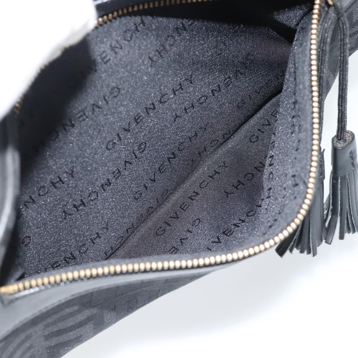 GIVENCHY Shoulder Bag Canvas Black Auth 188526
