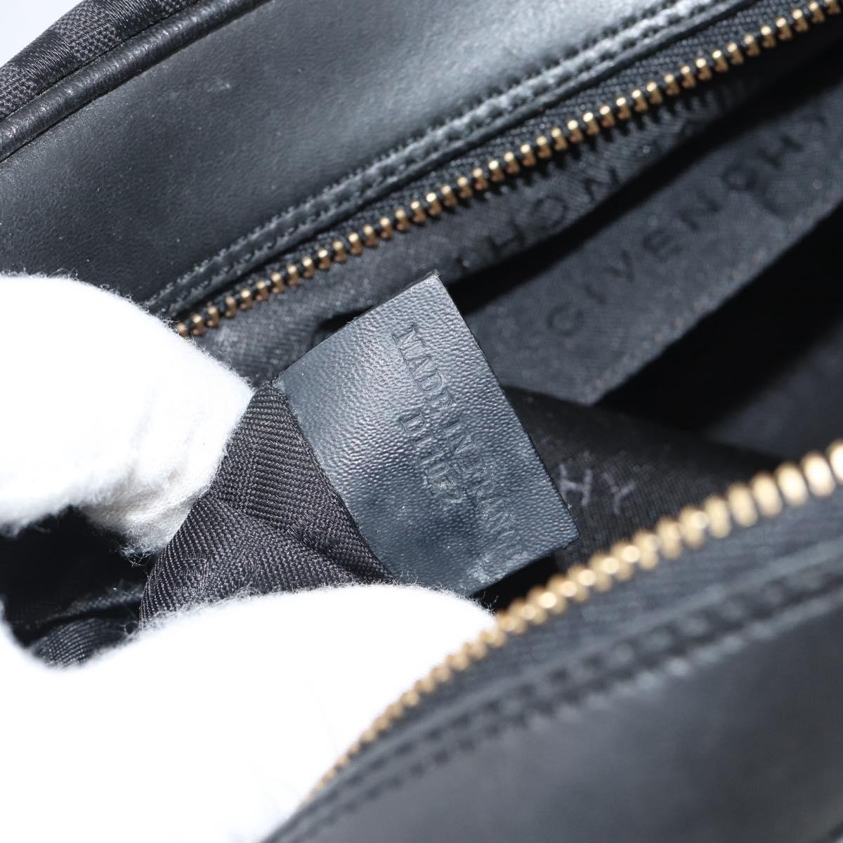 GIVENCHY Shoulder Bag Canvas Black Auth 188526