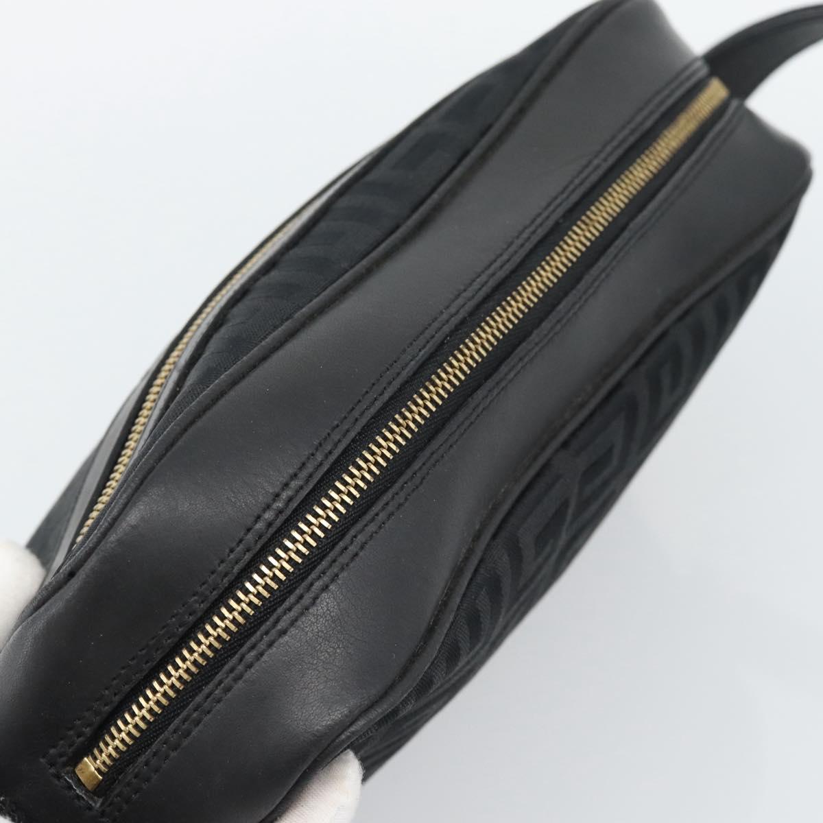 GIVENCHY Shoulder Bag Canvas Black Auth 188526