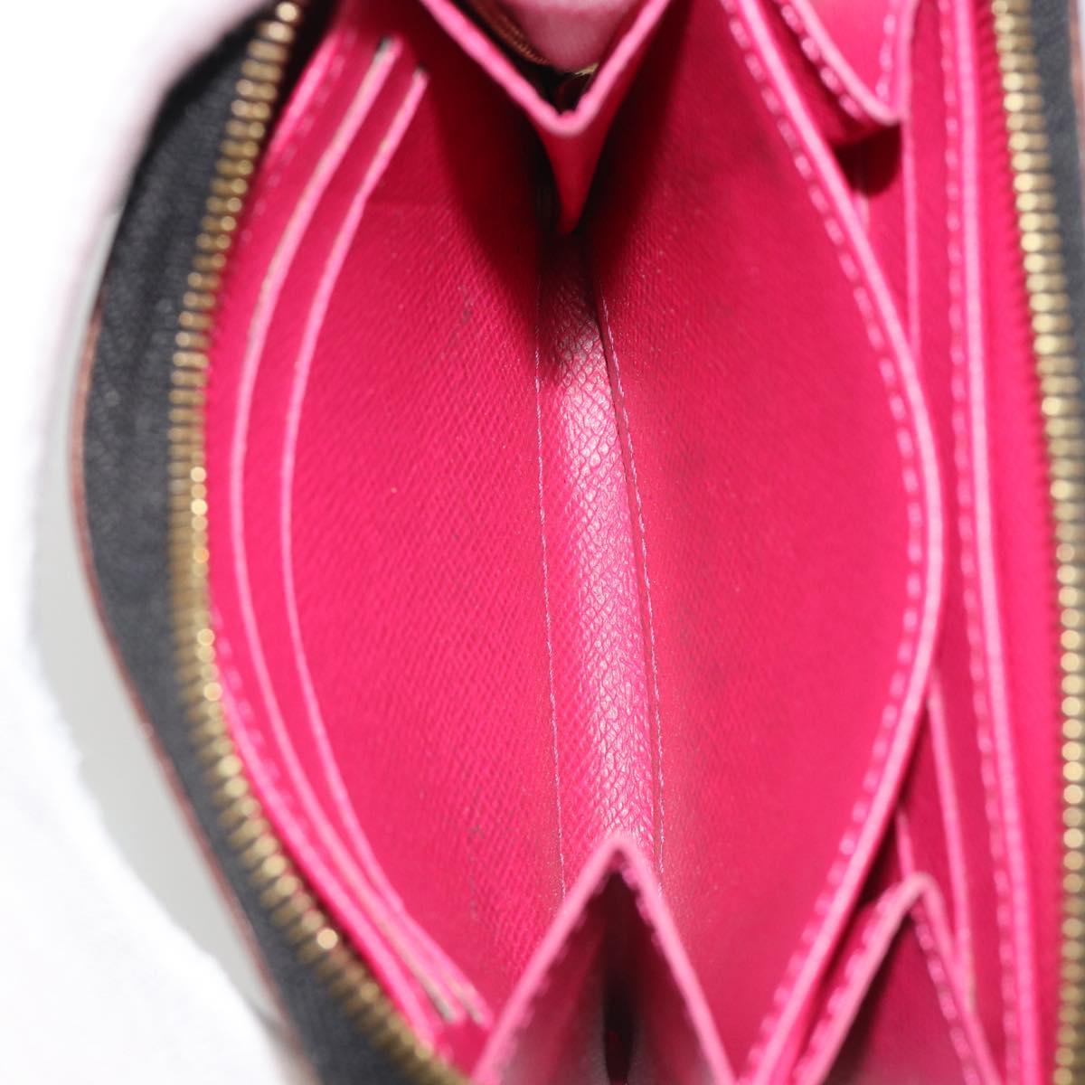 LOUIS VUITTON Multicolor Zippy Coin Purse Black M93740 LV Auth 188528A