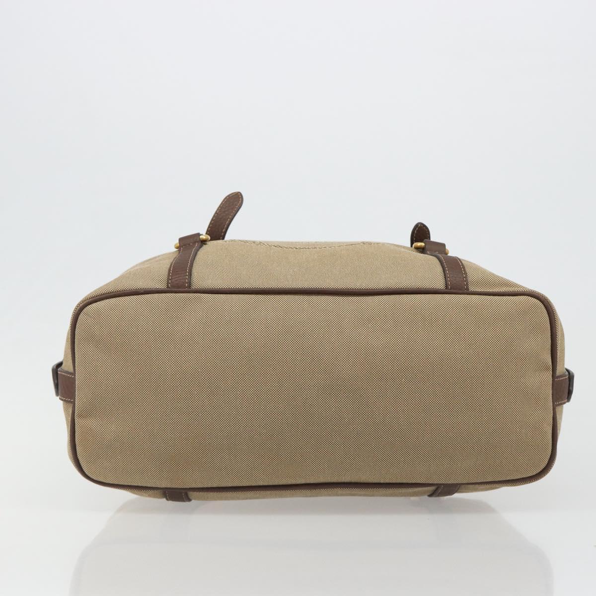 PRADA Shoulder Bag Shoulder Bag Canvas Beige Auth 188534SAV