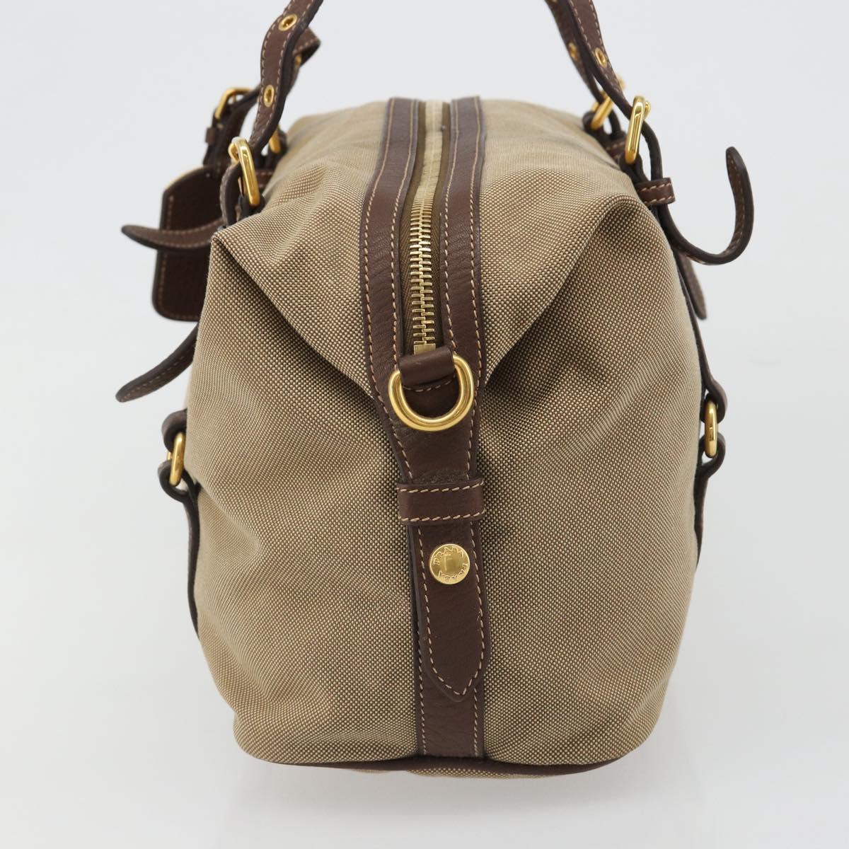 PRADA Shoulder Bag Shoulder Bag Canvas Beige Auth 188534SAV