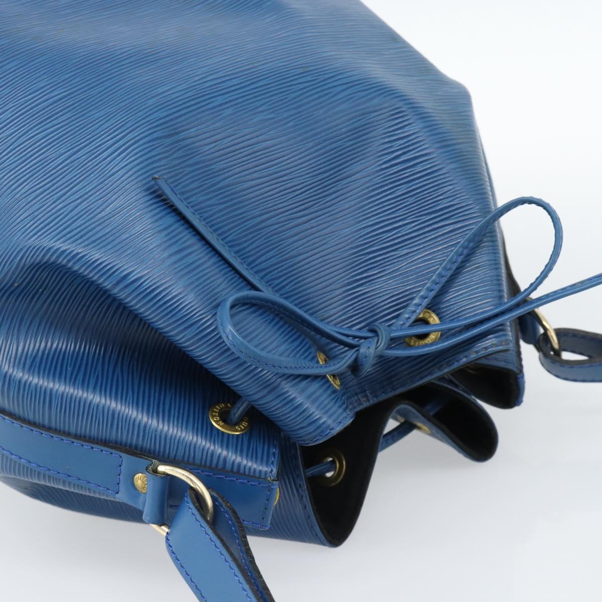 LOUIS VUITTON Epi Petit Noe Shoulder Bag Blue M44105 LV Auth 188537