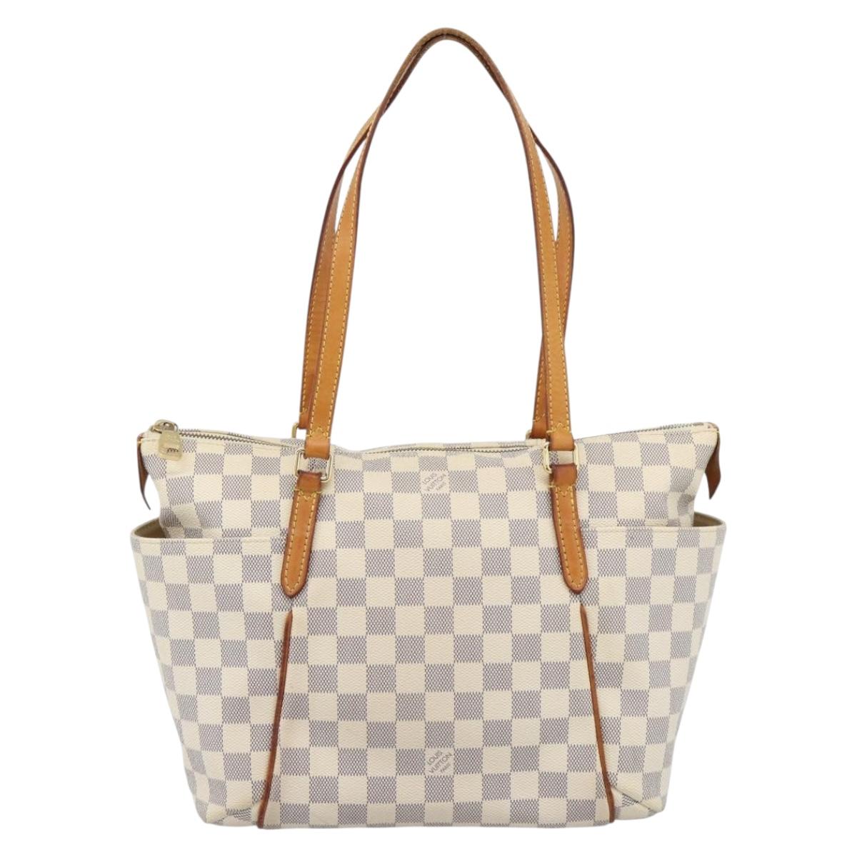 LOUIS VUITTON Damier Azur Totally PM Tote Bag N41280 LV Auth 188538A