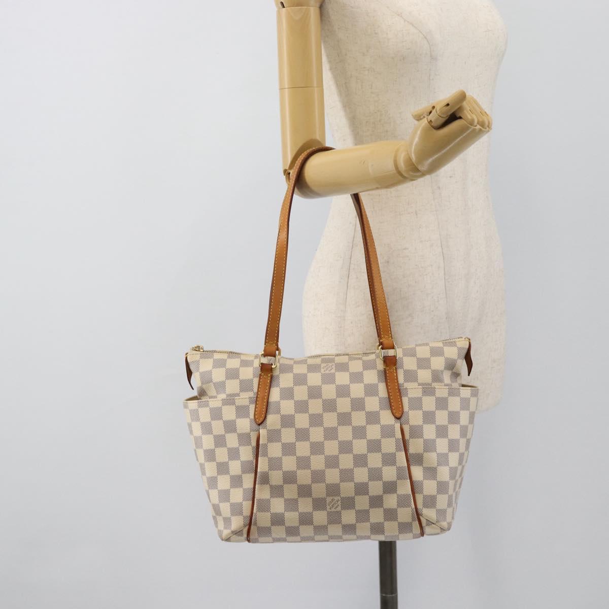 LOUIS VUITTON Damier Azur Totally PM Tote Bag N41280 LV Auth 188538A