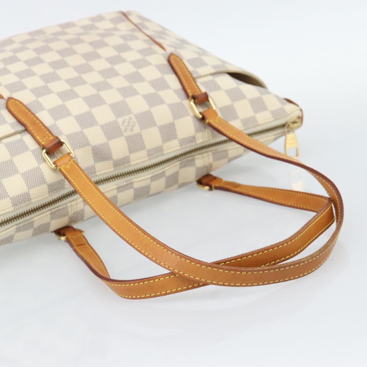 LOUIS VUITTON Damier Azur Totally PM Tote Bag N41280 LV Auth 188538A