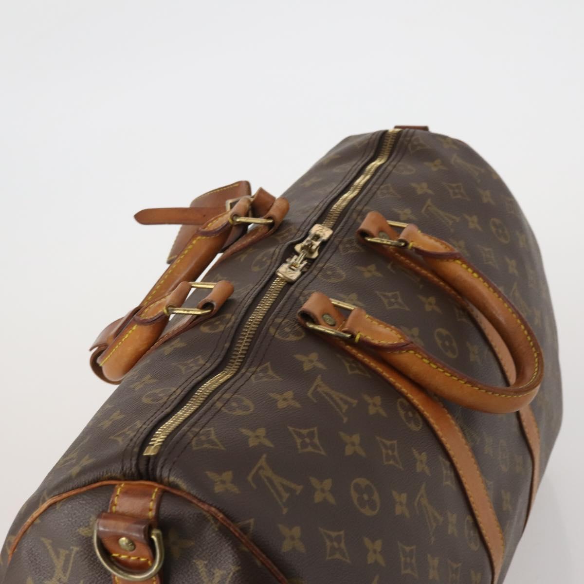LOUIS VUITTON Monogram Keepall Bandouliere 45 Boston Bag M41418 LV Auth 188540