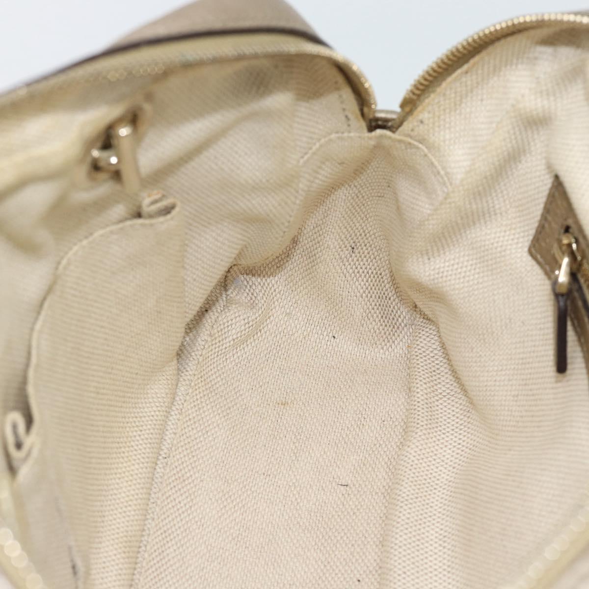 GUCCI Soho Interlocking Shoulder Bag Leather Gold 308983 Auth 188546A