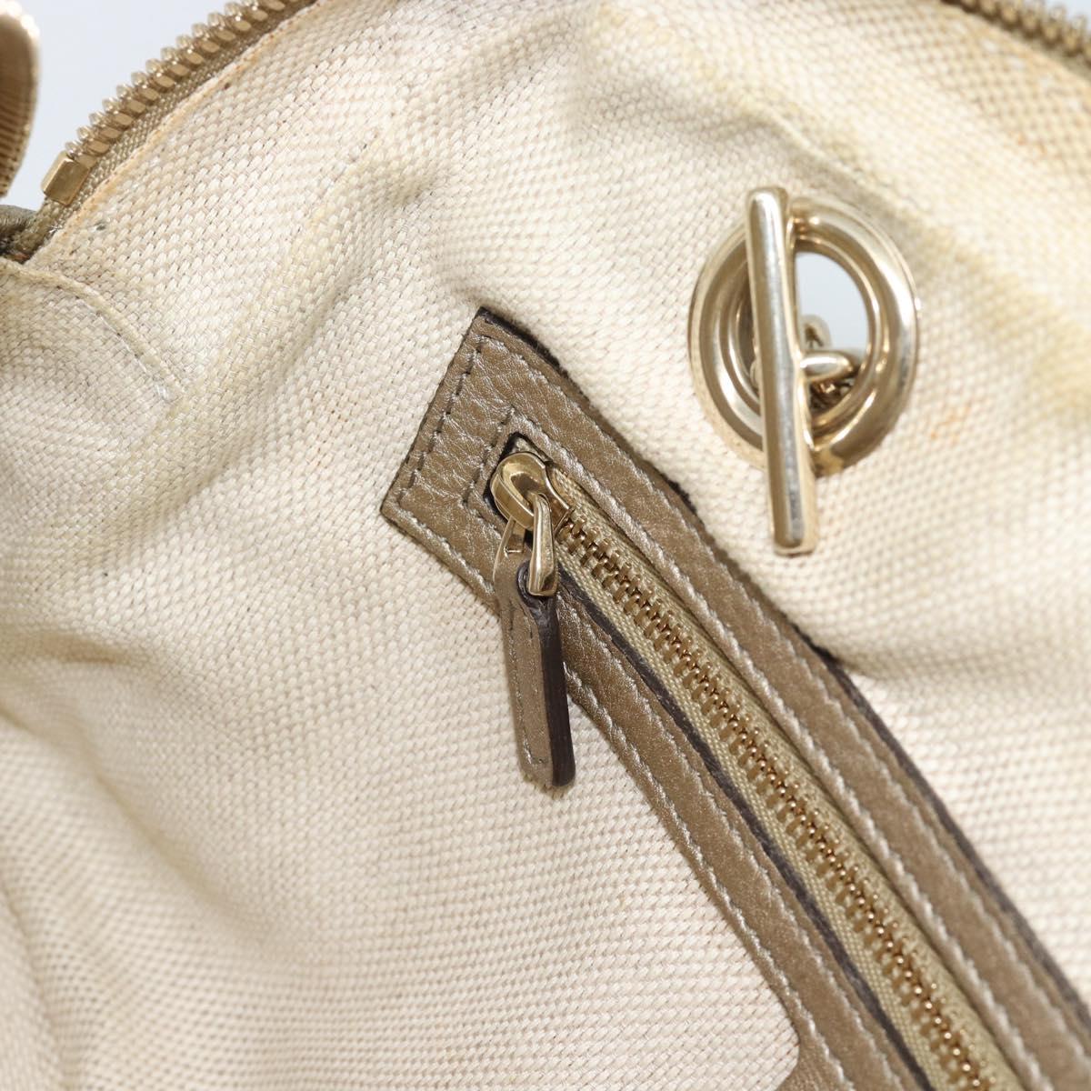 GUCCI Soho Interlocking Shoulder Bag Leather Gold 308983 Auth 188546A