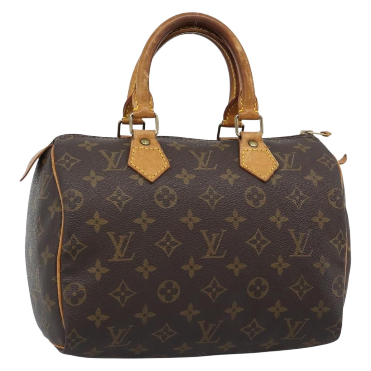 LOUIS VUITTON Monogram Speedy 25 Hand Bag M41528 LV Auth 188551A