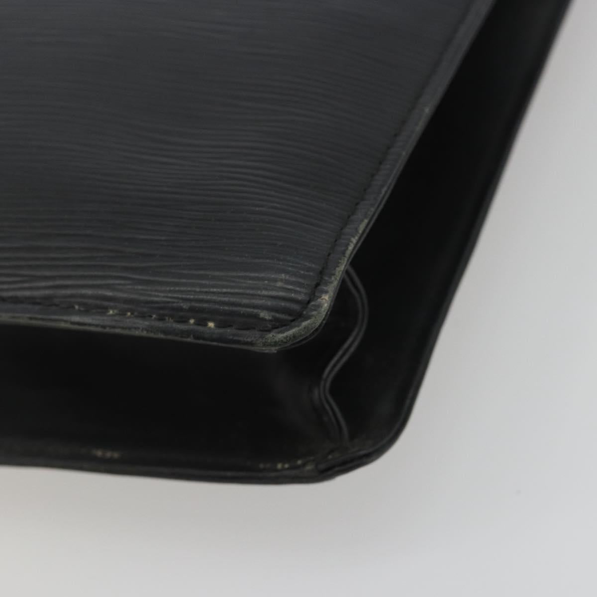 LOUIS VUITTON Epi Sac Plat Hand Bag Black M59082 LV Auth 188561