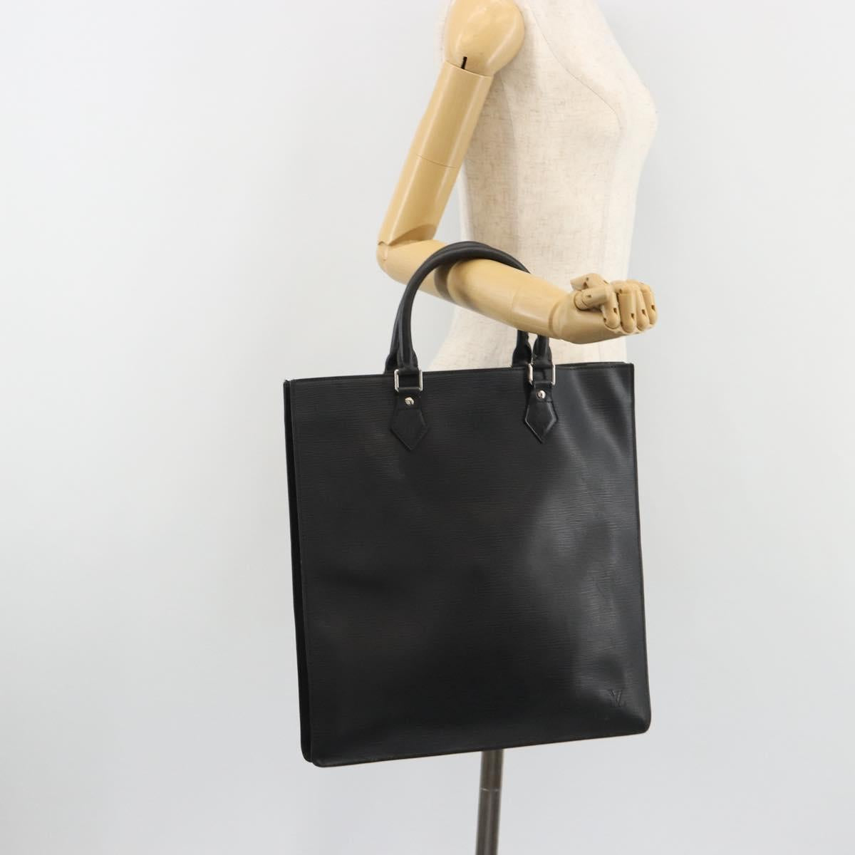LOUIS VUITTON Epi Sac Plat Hand Bag Black M59082 LV Auth 188561