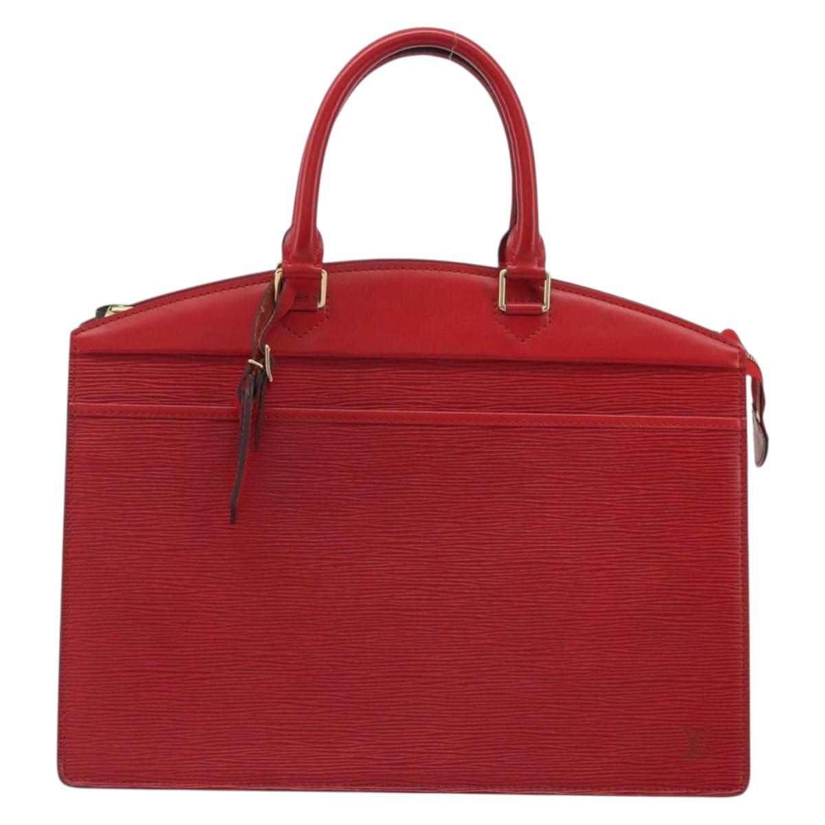 LOUIS VUITTON Epi Riviera Hand Bag Red M48187 LV Auth 188565