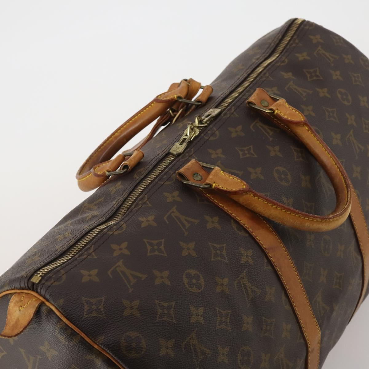 LOUIS VUITTON Monogram Keepall 50 Boston Bag M41426 LV Auth 188566