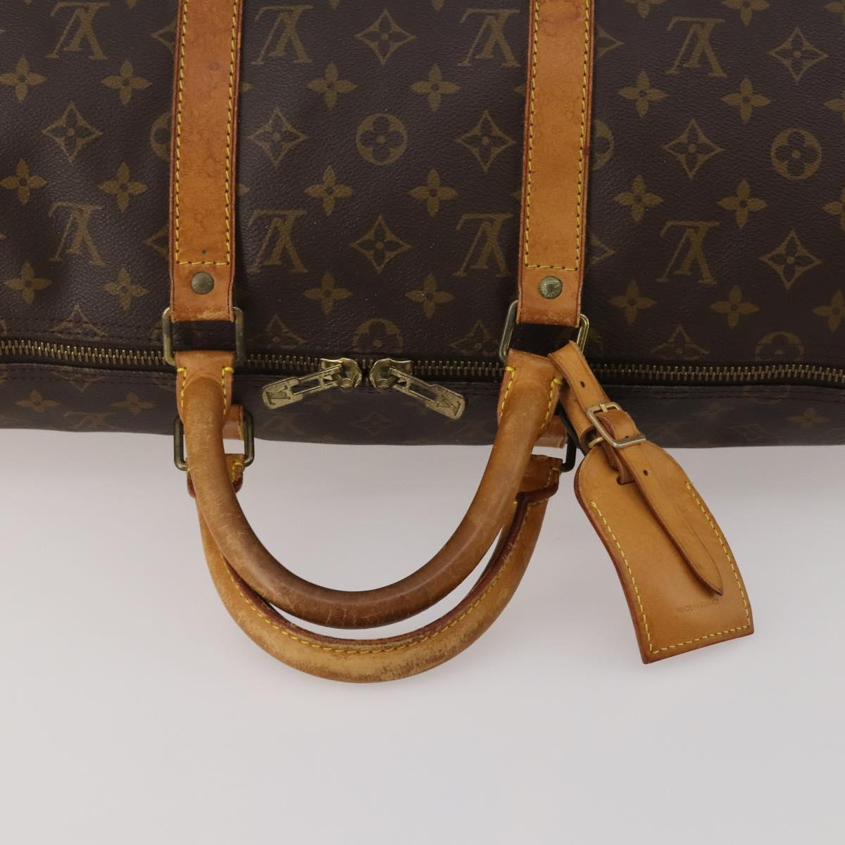 LOUIS VUITTON Monogram Keepall 50 Boston Bag M41426 LV Auth 188566