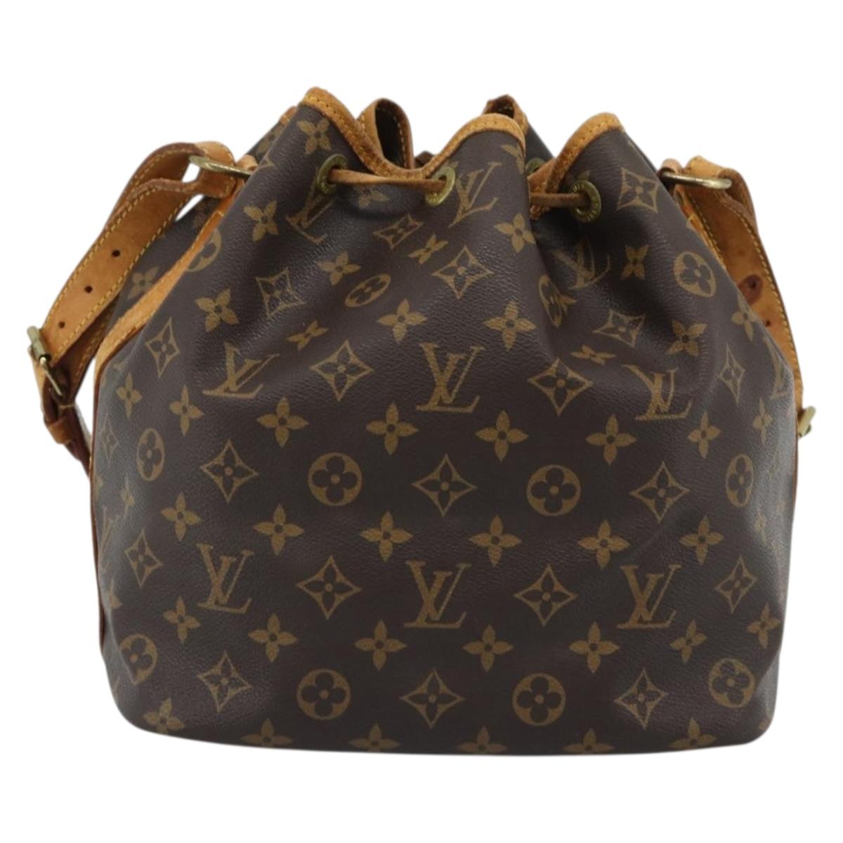 LOUIS VUITTON Monogram Petit Noe Shoulder Bag M42226 LV Auth 188569